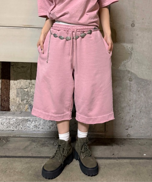 「sedacle girl」 ハーフパンツ LARGE チャコールグレー レディース_画像8