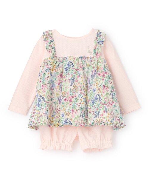 SOPHIE LA GIRAFE（キリンのソフィー） ベビー服 ロンパース 花柄 