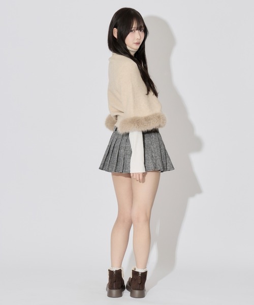 スカート BELT CHECK MINI SKIRT Belt check mini skirt – YILON