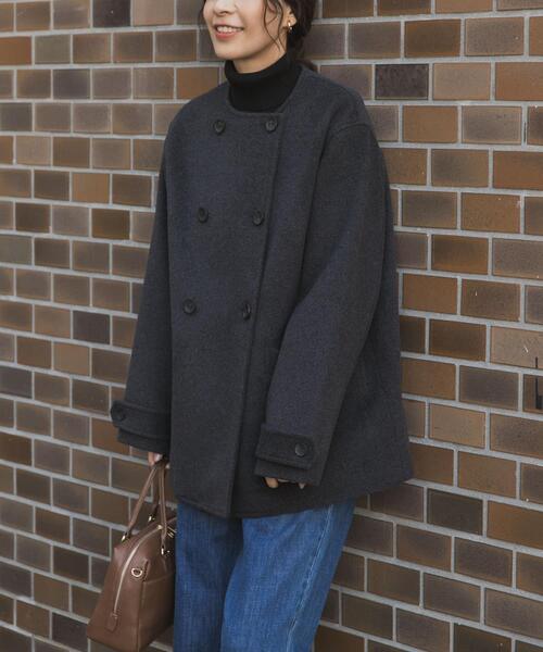 BURBERRY（バーバリー） ピーコート M ブラウン レディース : ZOZOTOWN