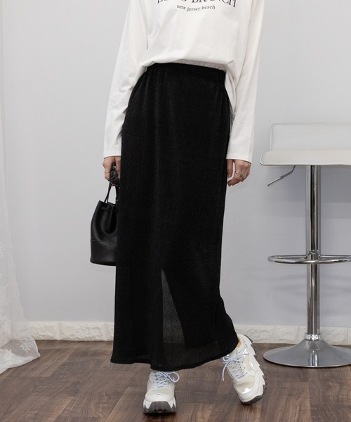 「pumpkin port」 タイトスカート M チャコールグレー レディース_画像2