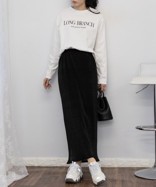 「pumpkin port」 タイトスカート M チャコールグレー レディース_画像5