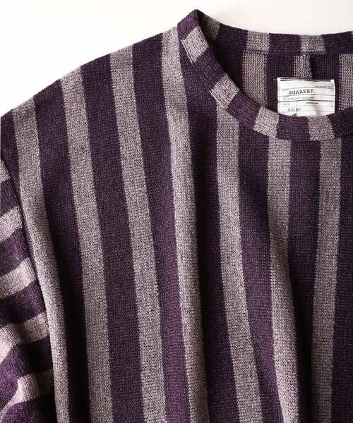 「SHAREEF」 7分袖Tシャツ 1 オレンジ メンズ_画像4