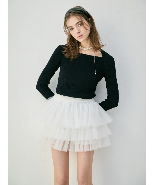 eimy っ ω) EIMY ISTOIRE（エイミーイストワール） ニット セーター ロゴモチーフ