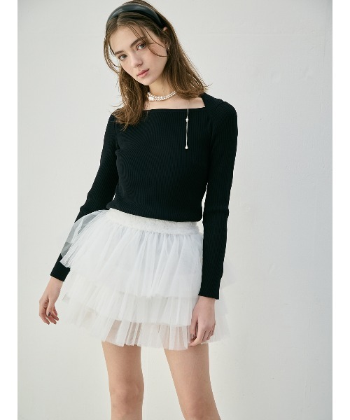 EIMY ISTOIRE（エイミーイストワール） ニット セーター ロゴモチーフ