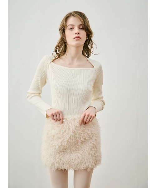 EIMY ISTOIRE（エイミーイストワール） ニット セーター ロゴモチーフ