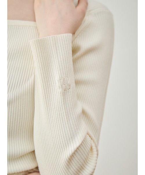 EIMY ISTOIRE（エイミーイストワール） ニット セーター ロゴモチーフ