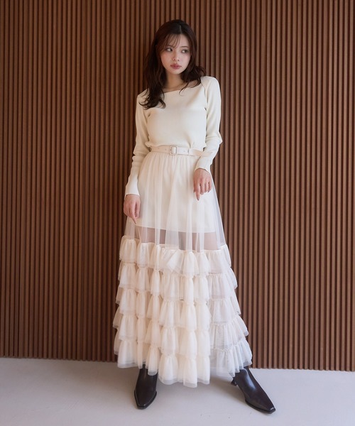 EIMY ISTOIRE（エイミーイストワール） ニット セーター ロゴモチーフ