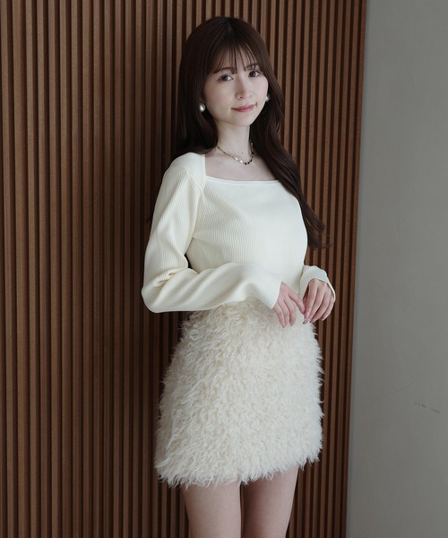 EIMY ISTOIRE（エイミーイストワール） ニット セーター ロゴモチーフ