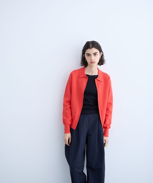 「N.O.R.C」 ニットカーディガン フリー ネイビー レディース_画像3