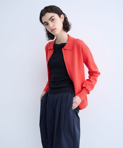 「N.O.R.C」 ニットカーディガン フリー ネイビー レディース_画像4