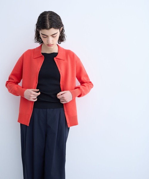 「N.O.R.C」 ニットカーディガン フリー ネイビー レディース_画像5