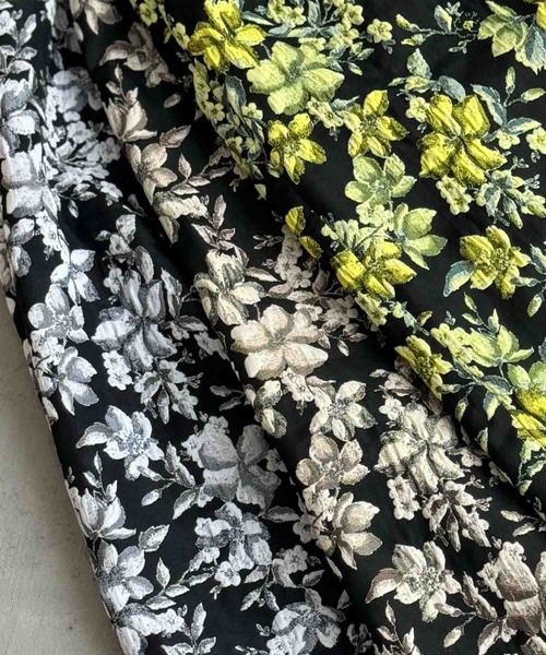 ELFRANK パンツ 「2026SS」フラワージャガード ガウチョパンツ ワイド