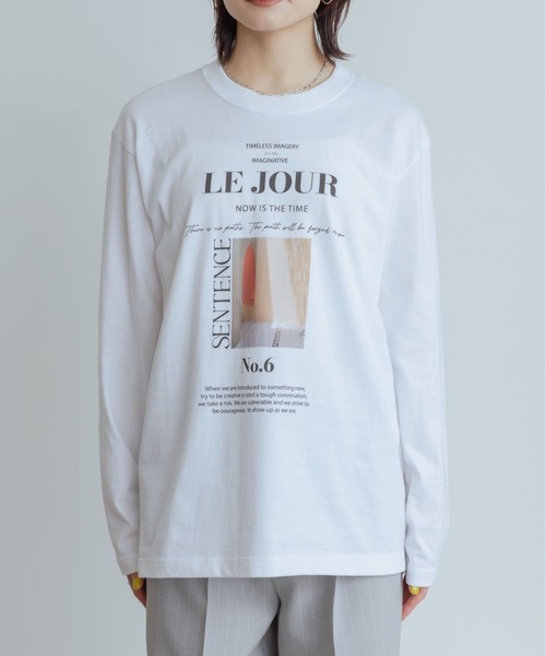 「Eimee Law」 長袖カットソー 38 ホワイト レディース_画像7