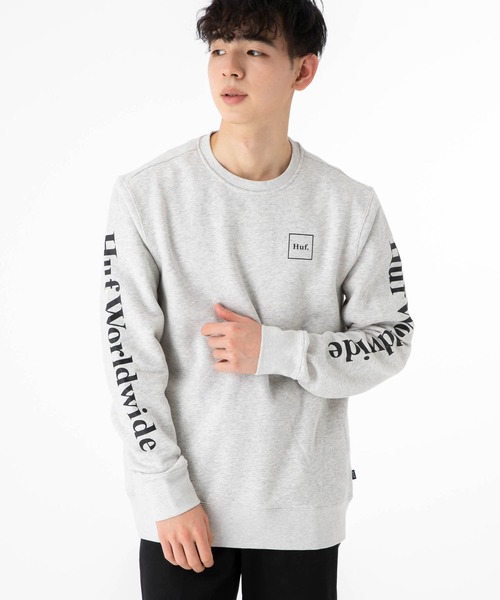 「HUF」 スウェットカットソー - ブラック メンズ_画像2