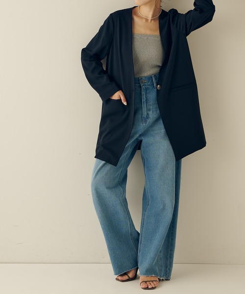 「COLLAGE GALLARDAGALANTE」 デニムパンツ TM ブルー レディース_画像2