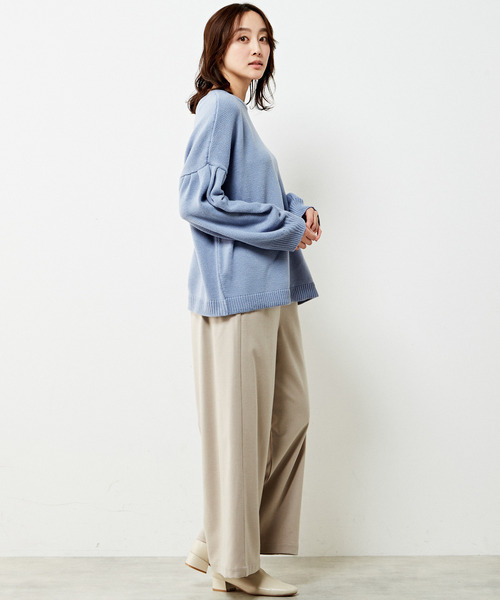 「MELROSE claire」 イージーパンツ 2 ネイビー レディース_画像9