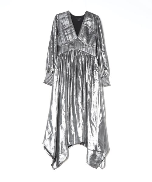 「ALLSAINTS」 長袖ワンピース 6 グレー系その他 レディース_画像3