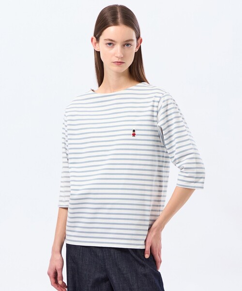 MACKINTOSH PHILOSOPHYバッキンガムベアバスクボーダーTシャツ MACKINTOSH PHILOSOPHY（マッキントッシュフィロソフィー） tシャツ