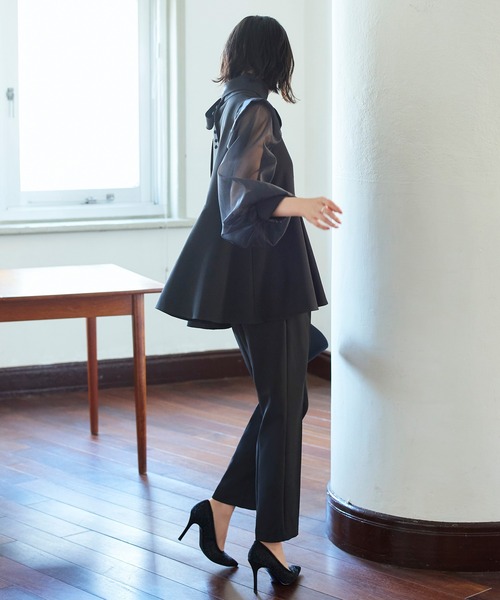 「RUIRUE BOUTIQUE」 セットアップ LL モカ レディース_画像8