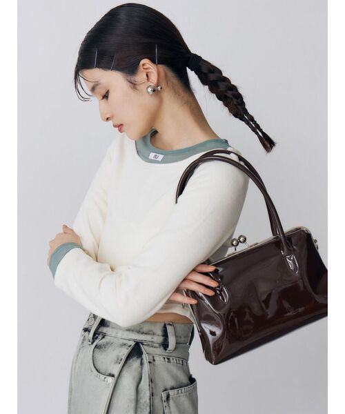 MURUA（ムルーア） tシャツ シアードッキングベロアトップス