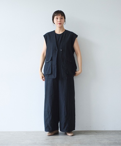 yuni ぽぷりん　オールインワン yuni オールインワン 高密度Cotton/Linen オールインワン レディース
