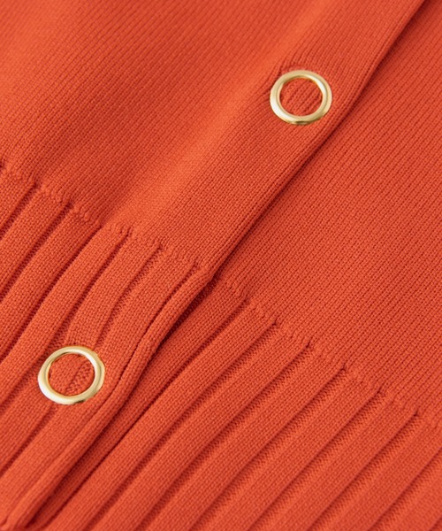 「un dix cors」 ニットカーディガン FREE オレンジ レディース_画像2