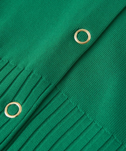 「un dix cors」 ニットカーディガン FREE オレンジ レディース_画像3