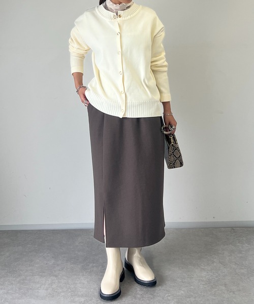 「un dix cors」 ニットカーディガン FREE オレンジ レディース_画像8