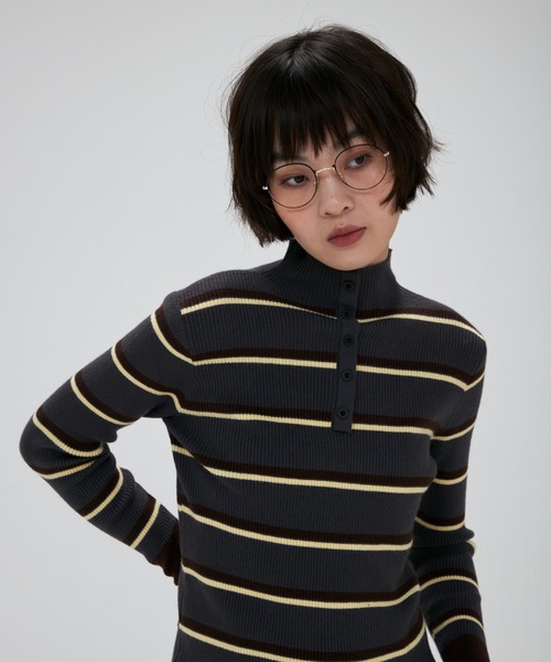 full/fill. ニット セーター front button border knit tops