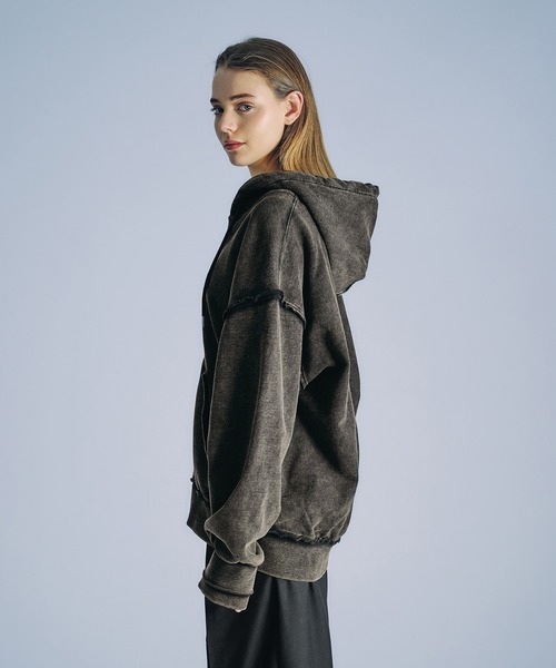 「selle glant」 ジップアップパーカー SMALL ブラック メンズ_画像8