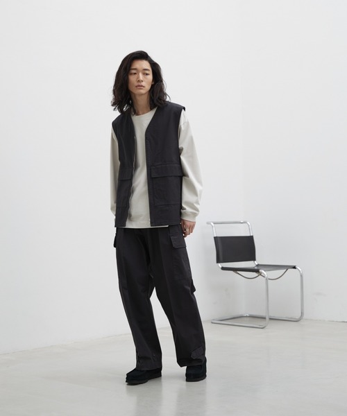 「WYM LIDNM」 ベスト S ダークグレー メンズ_画像2