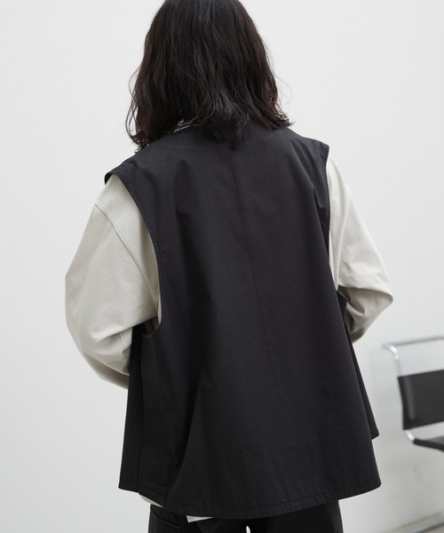 「WYM LIDNM」 ベスト S ダークグレー メンズ_画像4