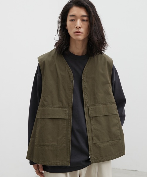 「WYM LIDNM」 ベスト S ダークグレー メンズ_画像9