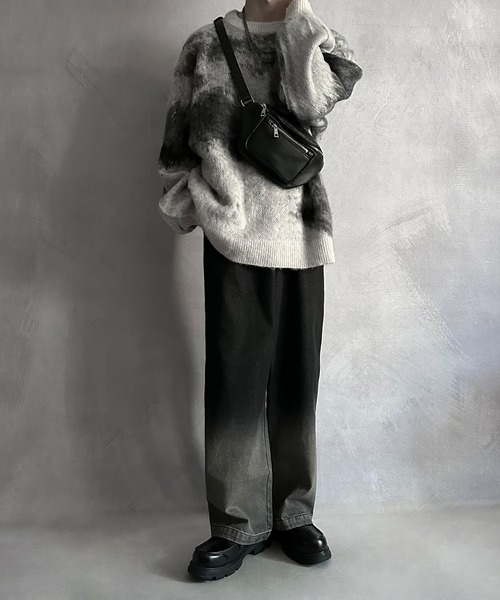 「SERACE」 長袖ニット S グレー メンズ_画像6