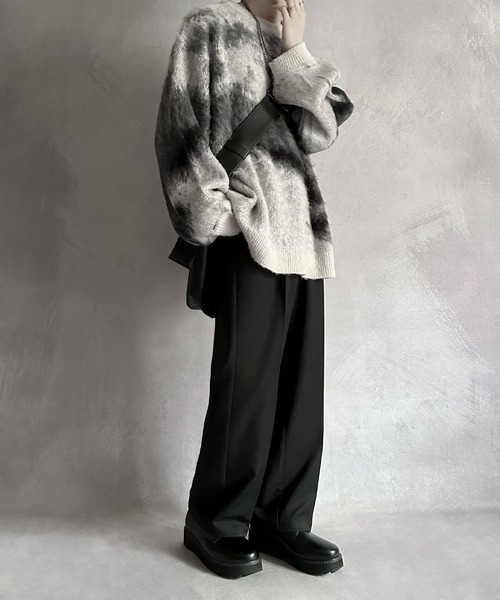 「SERACE」 長袖ニット S グレー メンズ_画像7