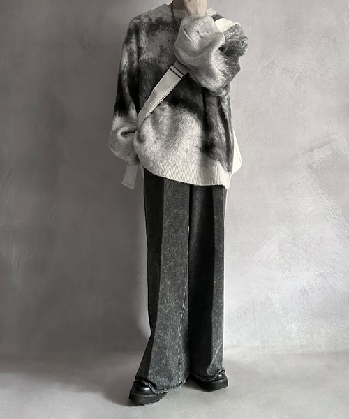 「SERACE」 長袖ニット S グレー メンズ_画像8