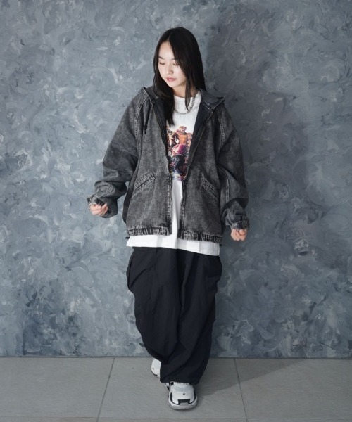NOIZY デニムジャケット gジャン Vintage like denim hoodie