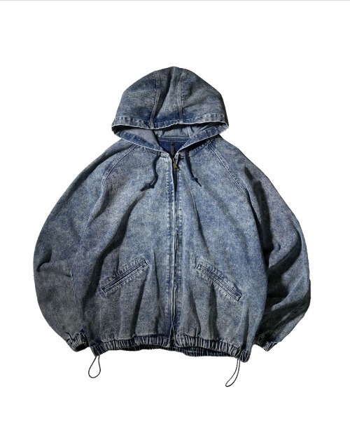 NOIZY デニムジャケット gジャン Vintage like denim hoodie