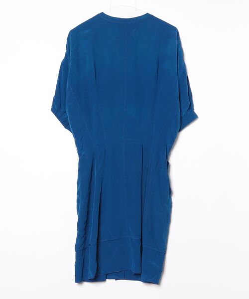 「DEREK LAM」 半袖ワンピース 40 ブルー レディース_画像2