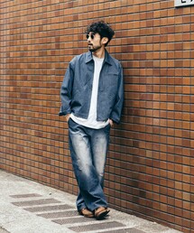 「FREAK'S STORE」 デニムパンツ LARGE サックスブルー メンズの画像9