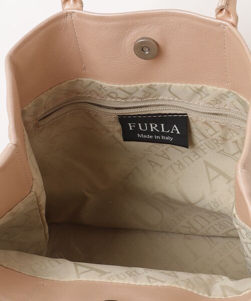 「FURLA」 ワンポイントハンドバッグ - ピンク レディース