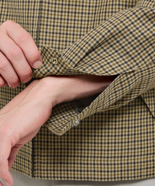 ブルゾン アウター 「DORMEUIL/ドーメル」ウールリネンハリントンジャケット メンズの画像