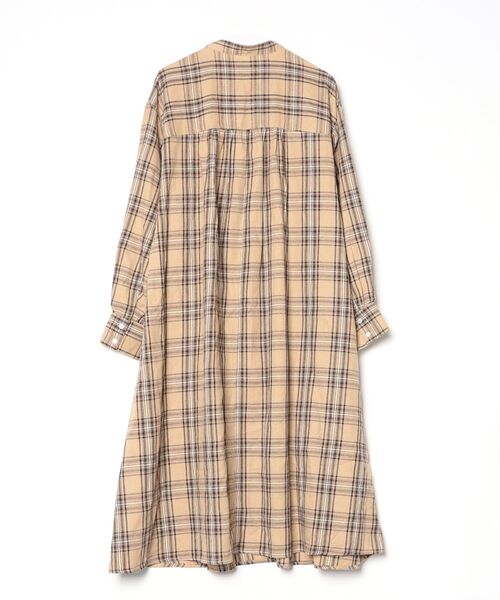 「ad thie」 長袖ワンピース LARGE ベージュ レディース_画像2