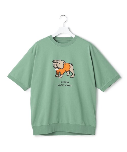 J.PRESS YORK STREET tシャツ 「UNISEX」ブルドックプリント クルー