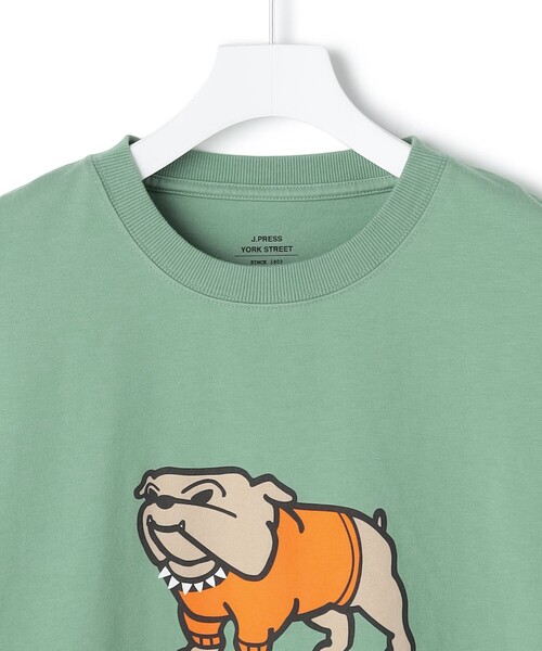 J.PRESS YORK STREET tシャツ 「UNISEX」ブルドックプリント クルー