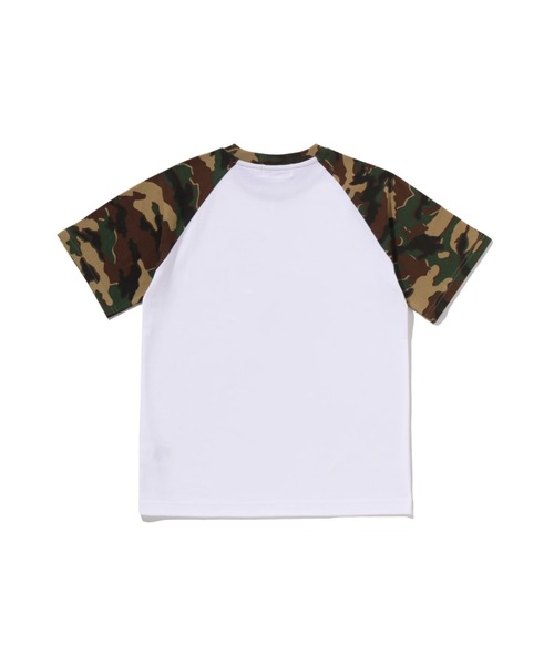 tシャツ GLITCH WOODLAND CAMO BY BATHING APE TEE キッズ 子供服 男の子 女の子の画像