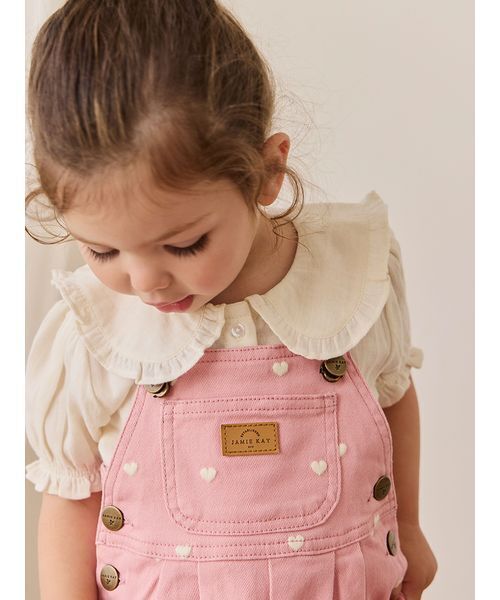 patagonia 子供用オーバーオール 6M ピンク ベビー・ボトムス（ショートパンツ／パンツ／オーバーオール