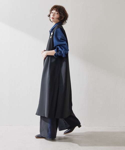 「ear PAPILLONNER」 「SUMI STYLE」長袖シャツ FREE インディゴブルー レディースの画像