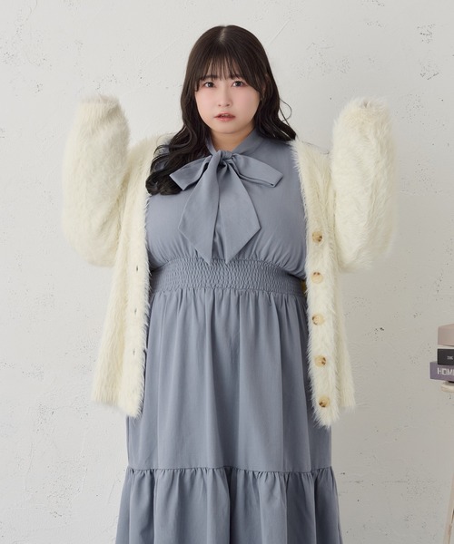 「Louiosy」 カーディガン X-LARGE ダークグリーン レディース_画像3
